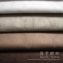 Tecido de camurça do falso para têxteis-lar com base de tecido